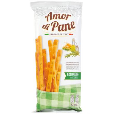 Image for product AMOR DI PANE Grissini ružmarin 125g
