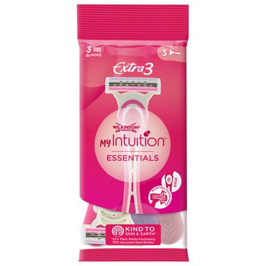 Image for product WILKINSON SWORD Extra 3 essentials my intuition colour mix brijači 3/1 u vrećici
