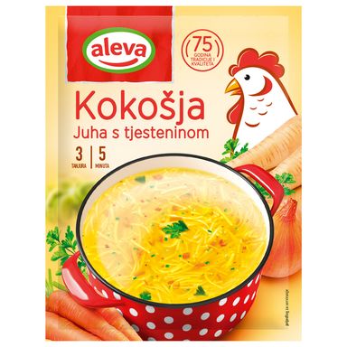 Image for product ALEVA Kokošja juha s rezancima 37g