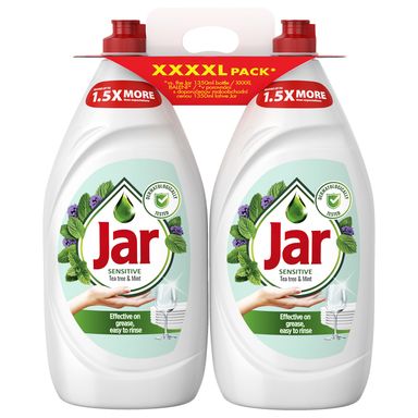 Image for product JAR Deterdžent za suđe tea tree & mint 2x1.35l promo pakiranje