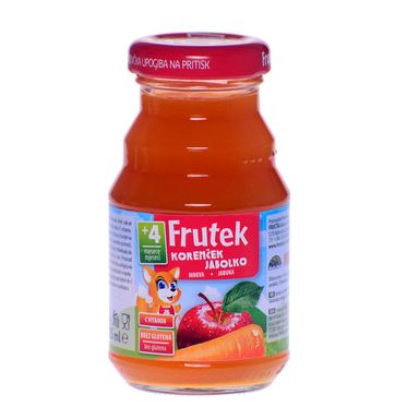 Image for product FRUTEK Dječji sok jabuka i mrkva bio 125ml