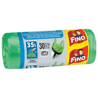 Image for product Vrećice za smeće u boji, s ručkama, 35l, 49x60cm, 30 komada