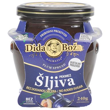 Image for product DIDA BOŽA Pekmez šljiva bez šećera 240g