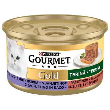 Image for product PURINA GOURMET Hrana za mačke gourmet gold, janjetina i pačetina 85g