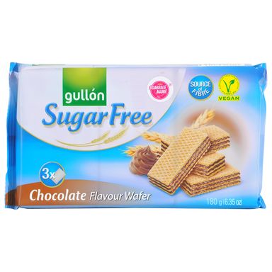 Image for product GULLÓN Čokoladne napolitanke bez šećera 180g