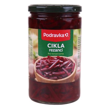 Image for product PODRAVKA Kisela cikla rezanci 680g (ocijeđena masa 380g)