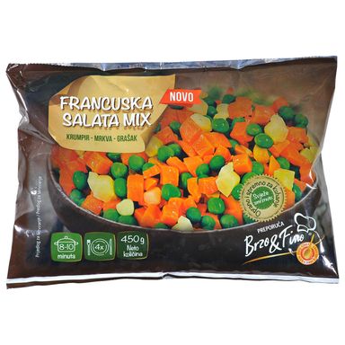 Image for product BRZO&FINO Smrznuto povrće za francusku salatu 450g