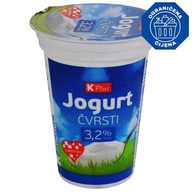 Image for product K PLUS Jogurt čvrsti 3.2% 180g