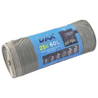 Vreća za smeće niske gustoće vezica elastična 60l 25 komada