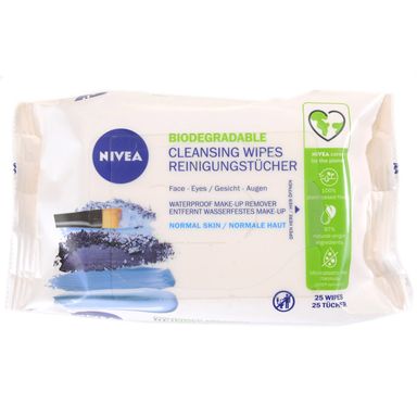 Image for product NIVEA Vlažne maramice za čišćenje lica normalna koža 25 komada