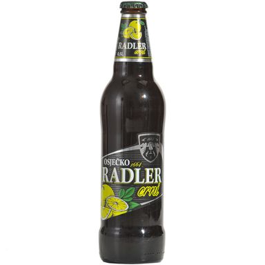Image for product OSJEČKO Pivo black radler limun 2% alkohol 0.5l povratna boca