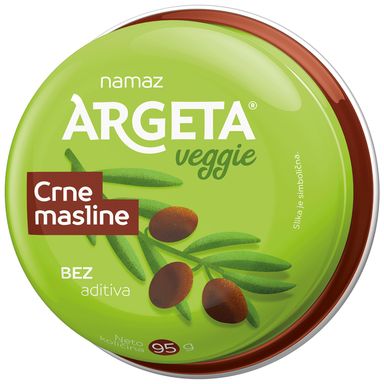 Image for product ARGETA Povrtni namaz crne masline bez glutena 95g