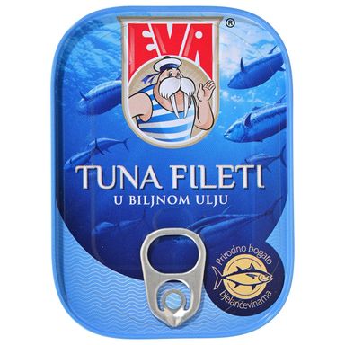 Image for product Tuna fileti u biljnom ulju 100g (ocijeđena masa 70g)