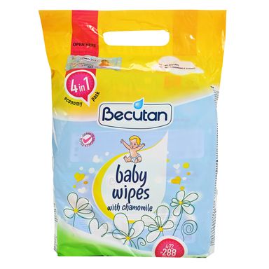 Image for product BECUTAN Vlažne maramice 4x72 komada