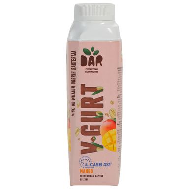 Image for product DAR V-gurt fermentirani biljni napitak mango 330g