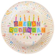 Tanjuri sretan rođendan 10 komada 18cm