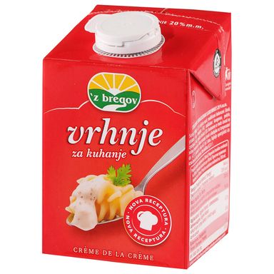 Image for product Z’BREGOV Vrhnje za kuhanje 500ml