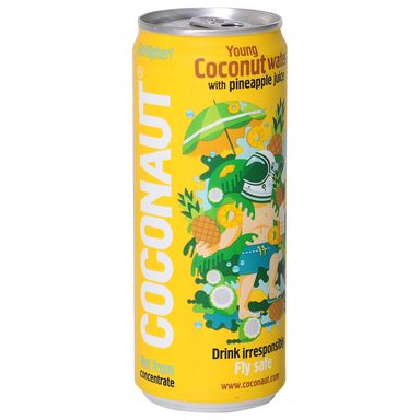 Image for product COCONAUT WATER Kokosova voda s ananasom 0.32l limenka