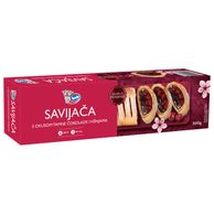 Smrznuta savijača s tamnom čokoladom i višnjama 500g