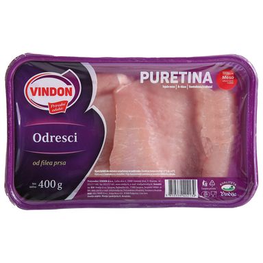 Image for product VINDON Svježi pureći odresci od filea prsa, 400g