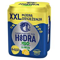 Izotonični gazirani bezalkoholni napitak, limun i naranča, 4x0.5l limenka