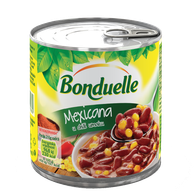 Meksička salata crveni grah i kukuruz s čilijem 430g (ocijeđena masa 200g)