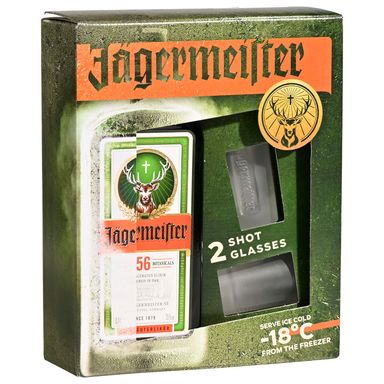 Image for product JÄGERMEISTER Liker, poklon pakiranje s 2 čaše, 0.7l