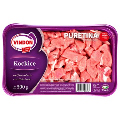 Image for product VINDON Pureće kockice od filea zabatka 500g