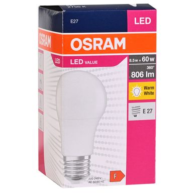 Image for product OSRAM LED VALUE Žarulja cl a60 8.5w/827 fr e27