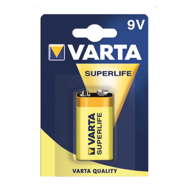 Image for product VARTA SUPERLIFE Baterija 9v 6f22