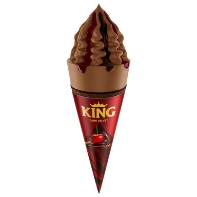 Image for product KING Sladoled kornet dark velvet 220ml