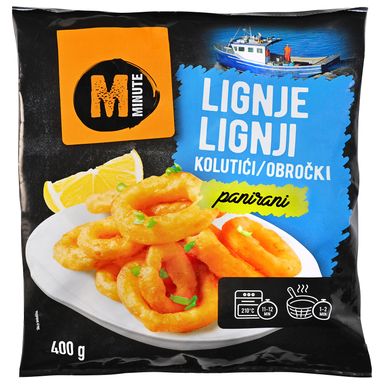 Image for product MINUTE Panirani kolutići lignje 400g