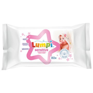 Image for product LUMPI Vlažne maramice sensitive 80 komada
