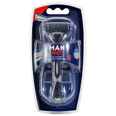 Image for product MAN MAX Brijač 6 oštrica, 1 patrona