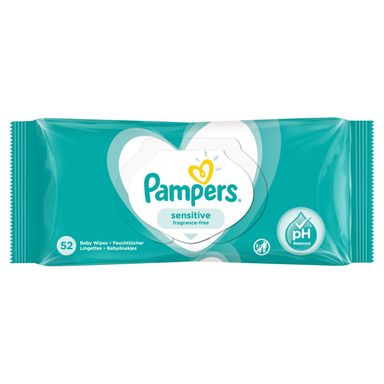 Image for product PAMPERS Vlažne maramice sensitive 52 komada