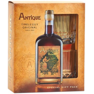 Image for product BADEL ANTIQUE PELINKOVAC Liker s čašama 35% 0.7l