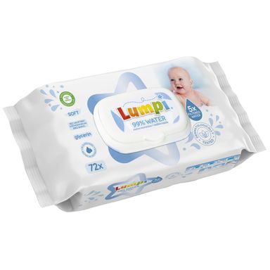 Image for product LUMPI Vlažne maramice aqua 72 komada
