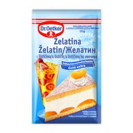 Želatina u listićima, bijela 10g