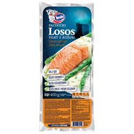 Losos filet s kožom porcija smrznuto 400g