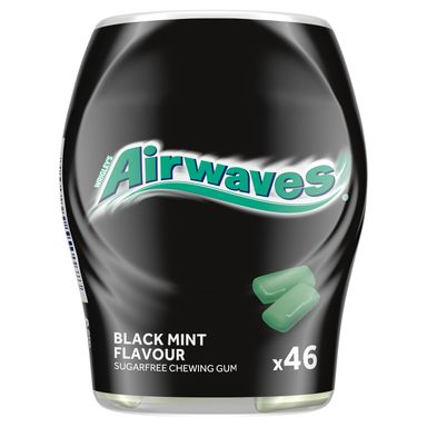 Image for product AIRWAVES Žvakaće gume black mint bočica 64g