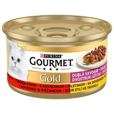 Image for product GOURMET GOLD PURINA Hrana za mačke govedina i piletina 85g