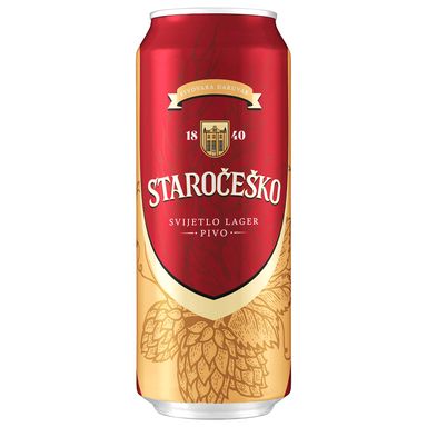 Image for product STAROČEŠKO Pivo svijetlo lager 4.8% 0.5l limenka