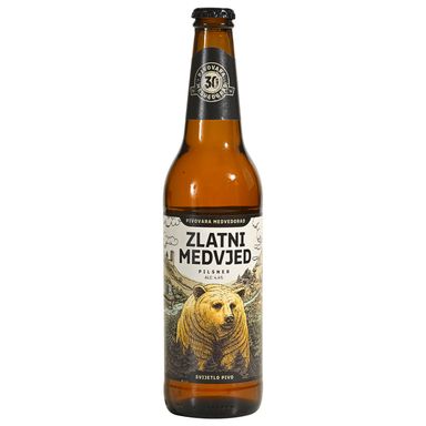 Image for product MEDVEDGRAD Pivo zlatni medvjed svijetlo 4.4% 0.5l boca