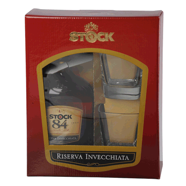 Image for product STOCK 84 Brandy lux 0.7l s 2 čaše