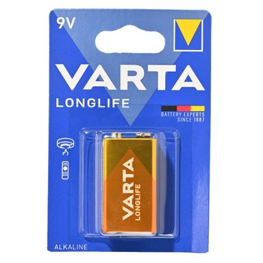 Image for product VARTA Longlife 9v 6lr61 alkalna baterija (1 komad)