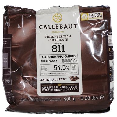 Image for product CALLEBAUT 400g kuvertura tamna čokolada 54.5%