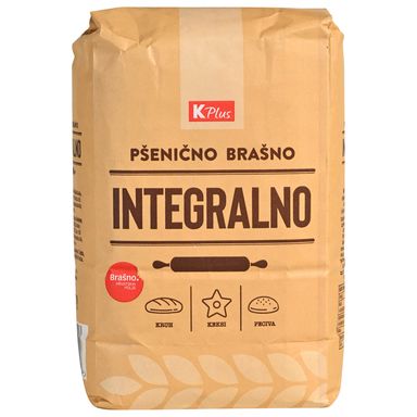 Image for product K PLUS Brašno pšenično integralno 1kg