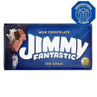 Image for product JIMMY CHOCO Mliječna čokolada 100g