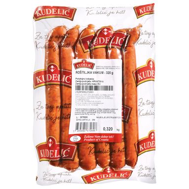 Image for product KUDELIĆ Kobasica roštiljka vakuum pakiranje 320g